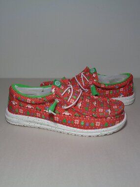 Heydude Size 9 M / WALLY  HOLIDAY SWEATER / Christmas / Loafers New Men's Shoes